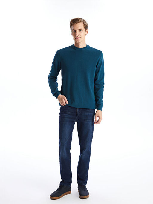 Bisiklet Yaka Erkek Triko Kazak