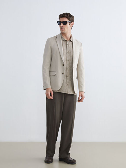 Dar Kal?p Erkek Blazer Ceket