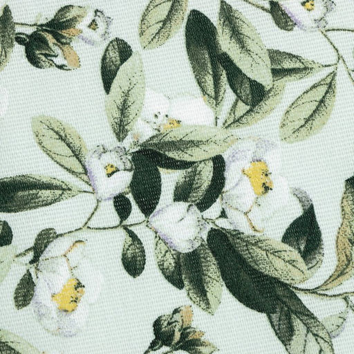 Шторы для кухни Доляна Apple flowers 146х180 см - 2 шт, подхваты - 2 шт, 100% хлопок, 164 г/м2  фото 4