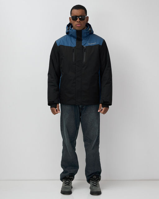 Горнолыжная куртка мужская зимняя черного цвета 7611Ch - Mtforce фото 14