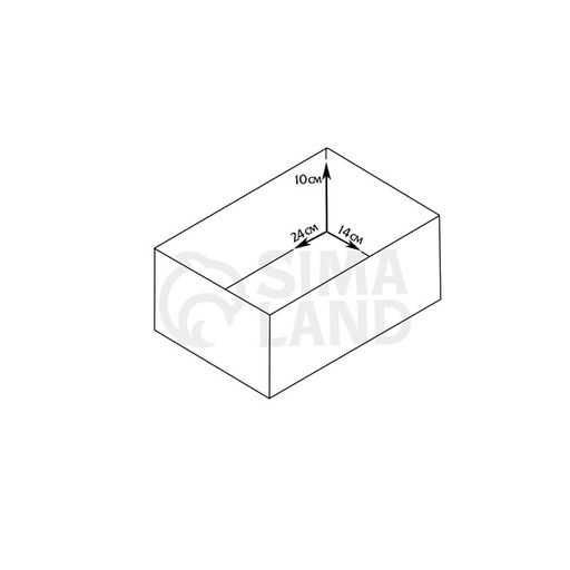 Подарочный ящик, 26×16×10 см, деревянный, цвет натуральный