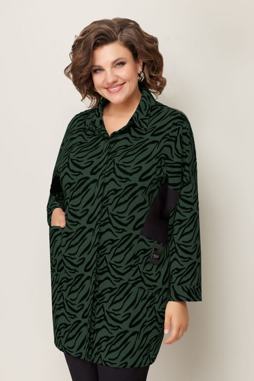 Костюм VOLNA 1314 темно-зеленый/черный  фото 2