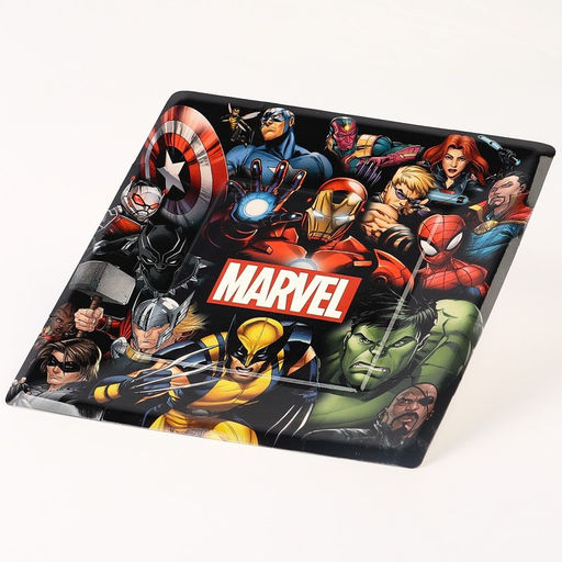 Цена за 10 шт. Тарелка бумажная MARVEL, 21 см, Мстители  фото 3