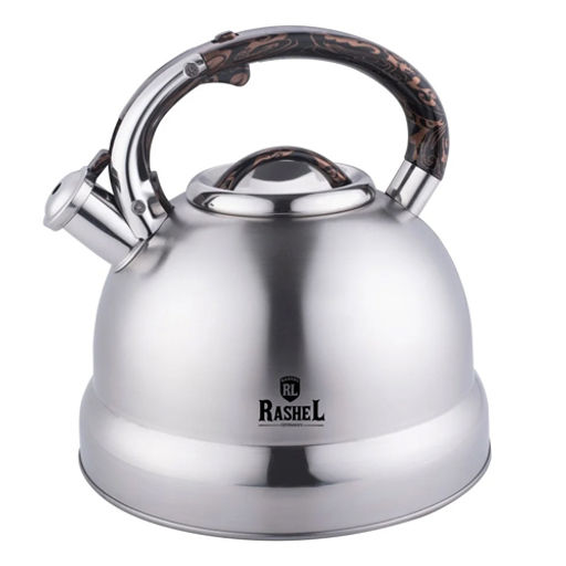 Чайник из нержавеющей стали 4,8 л со свистком (R-7739) /RASHEL/