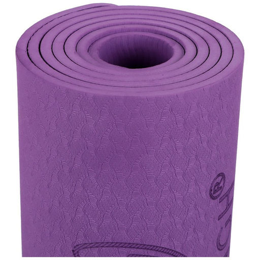 Коврик для йоги Sangh Flowers, 183х61х0,6 см, цвет фиолетовый  фото 7