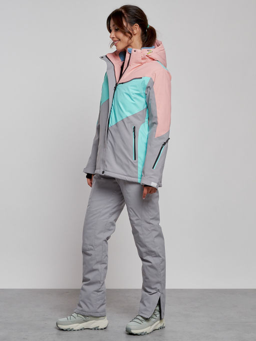 Горнолыжный костюм женский зимний розового цвета 02319R - Chunmai фото 3