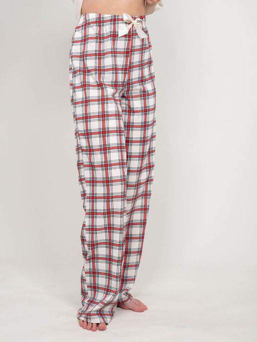 Брюки пижамные женские 1311 молочная клетка 590 Be Friends  фото 4