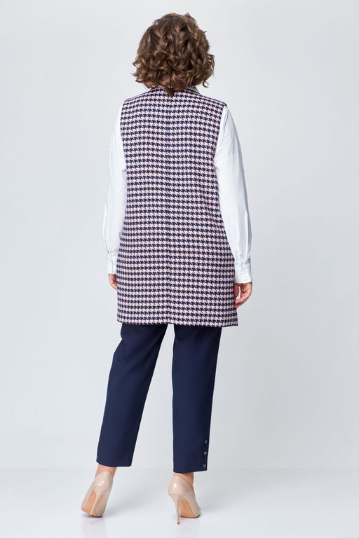 Блуза Swallow 803.2 черный+серебряный узор фото 126