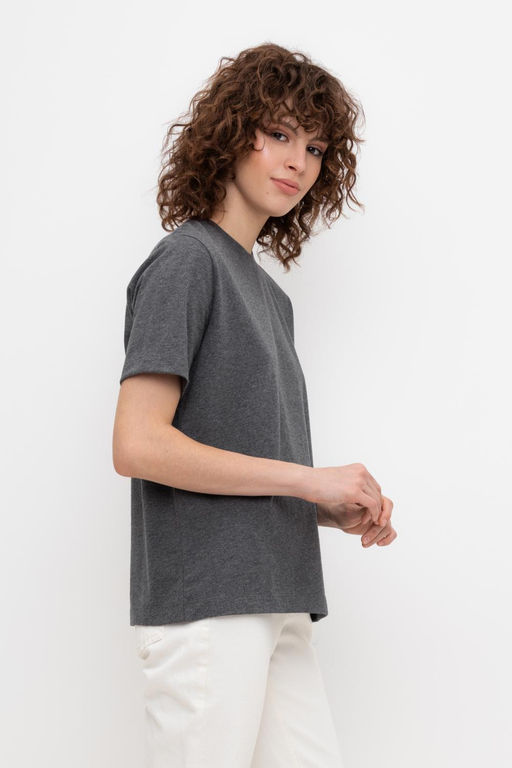 ЕВТ 3260/тем.серый меланж фуфайка жен