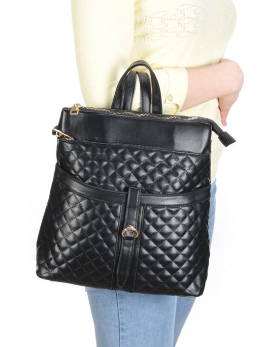 L83965 BLACK Сумка-рюкзак (искусственная кожа) - Фабричный китай фото 3