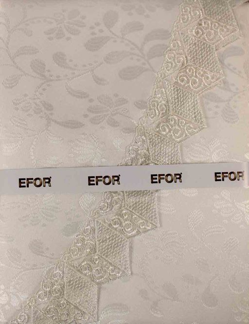 Скатерть EFOR 160xQ КРУГ KDK белый BEYAZ  фото 2