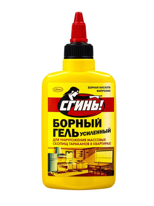 Средство от тараканов Дохлокс Сгинь №76, гель, борный, усиленный, флакон, 100 мл