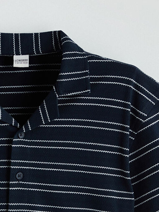 ?izgili K?sa Kollu Erkek ?ocuk G?mlek