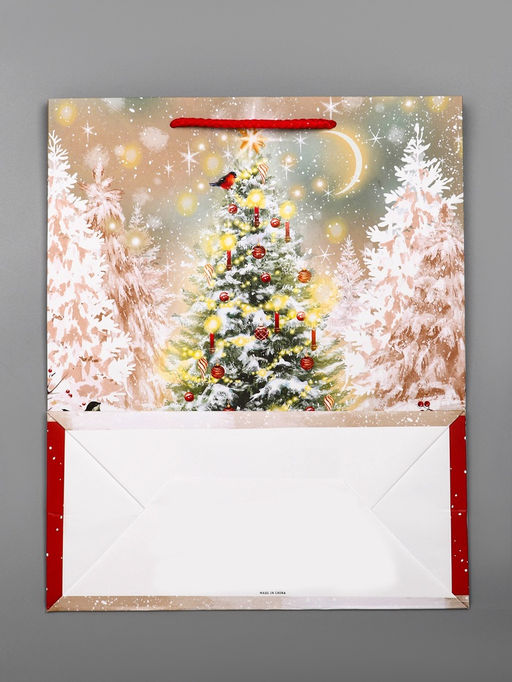 Пакет подарочный новогодний ламинированный, «Подготовка к Новому Году», 26×12×32 см