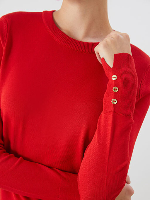 Bisiklet Yaka Kad?n Triko Kazak