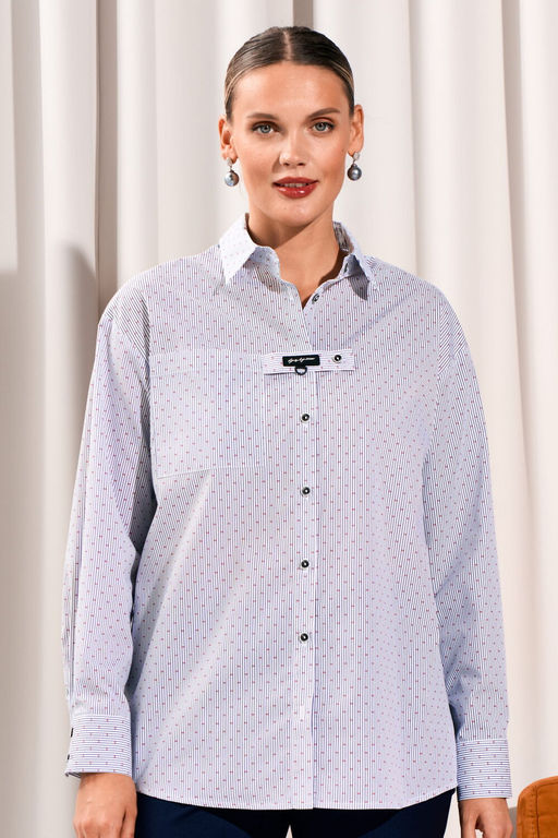 Рубашка LISSANA 5037 белый красный