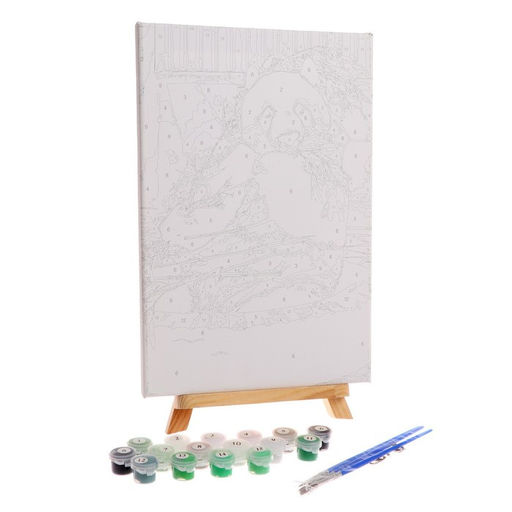 Картина по номерам на холсте с подрамником «Панда», 30×20 см