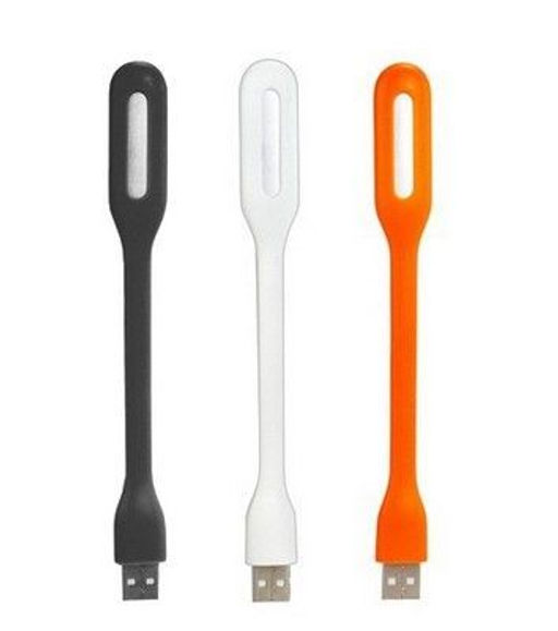 Фонарик универсальный USB, белый/черный