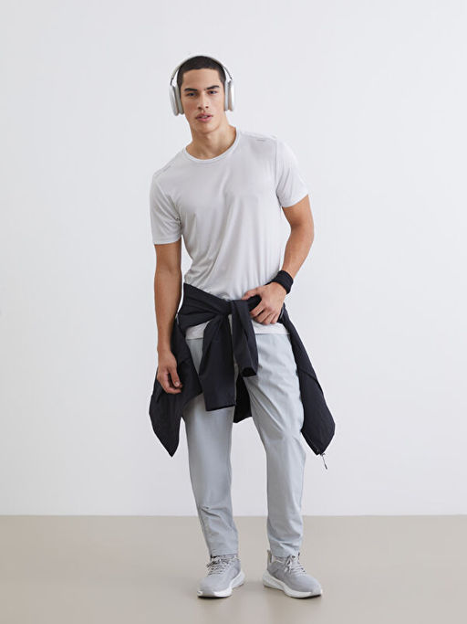 Bisiklet Yaka Erkek Spor Ti??rt