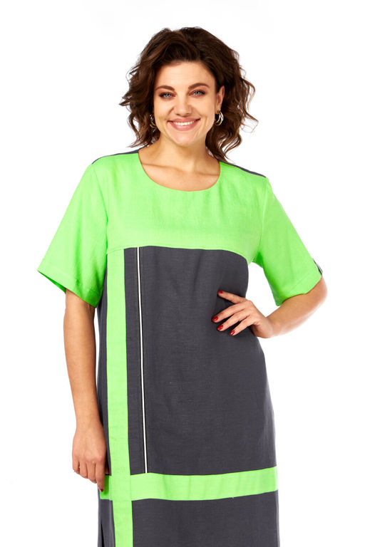 Платье Diamant 2076 зеленый  фото 2