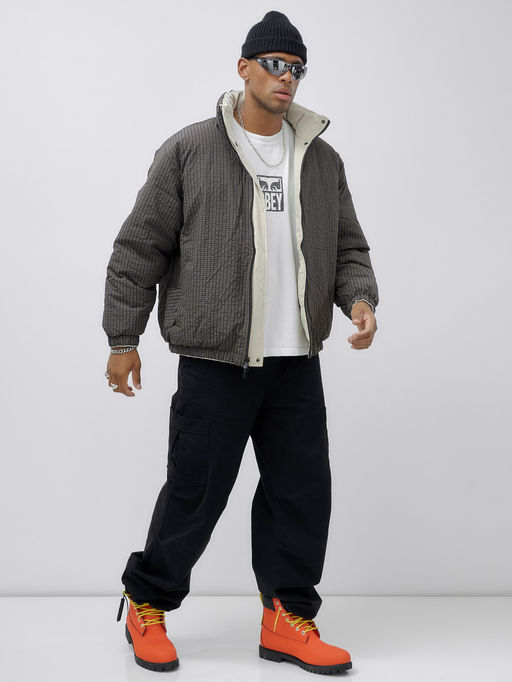 Куртка двухсторонняя мужская молодежная зимняя хаки цвета 25311TK - Mtforce фото 17