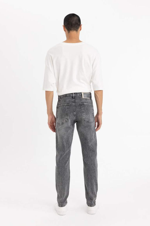 Узкие зауженные джинсовые брюки с нормальной талией и зауженной посадкой - Defacto фото 6