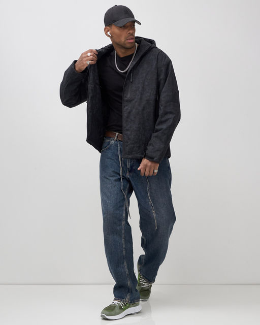 Куртка спортивная мужская весна осень черного цвета 25470Ch - Mtforce фото 17