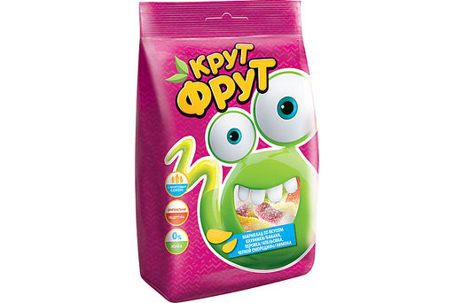 KrutFrut, мармелад жевательный в форме забавных змеек в посыпке с легкой кислинкой, 250 г