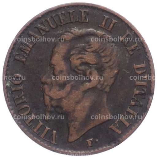 Монета 1 чентезимо 1861 года М Италия