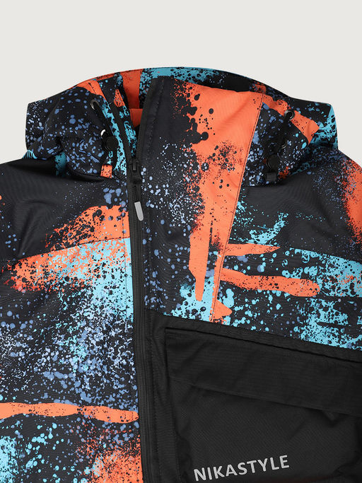 Комбинезон 8з1525 оранж/черный