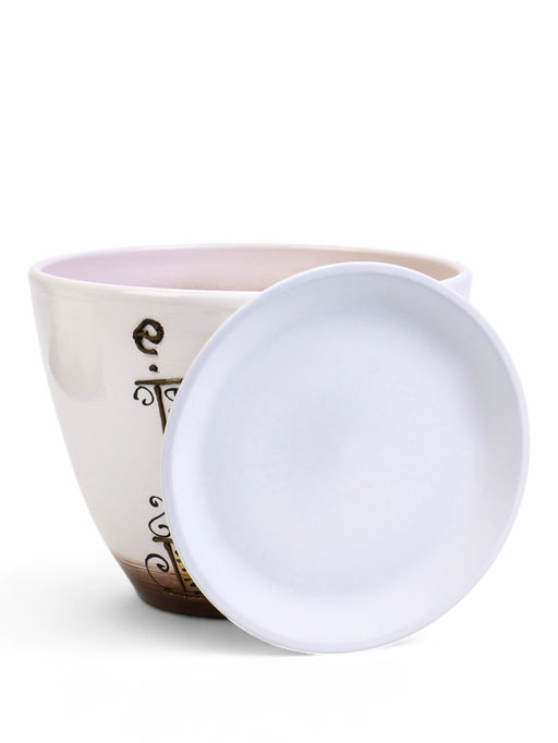 Горшок для цветов Вечер, 8 л, d=29.5 см, h=23 см, керамика, с поддоном, белый - Simaland фото 2