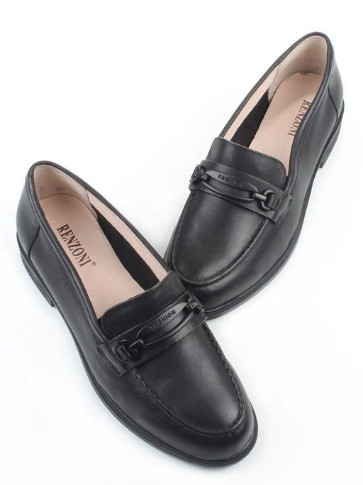 06-DEB33-1 BLACK Туфли женские (натуральная кожа)