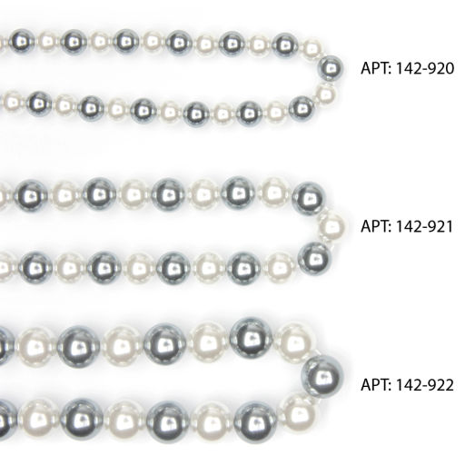 Бусины круглые на нитке 8 мм (SF-8069) жемчуг микс №1 - Больше подарков фото 4