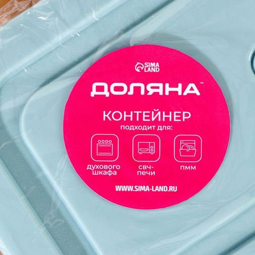 Контейнер Доляна Cook and Freeze, 380 мл, 15?11?5.5 см, с крышкой, жаропрочное стекло, МИКС