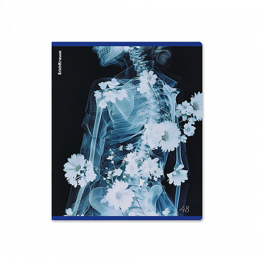 Цена за 5 шт. Тетрадь общая ученическая ErichKrause Flower Ray, 48 листов, клетка, металлизированный голографический картон_MIX-PACK  фото 3