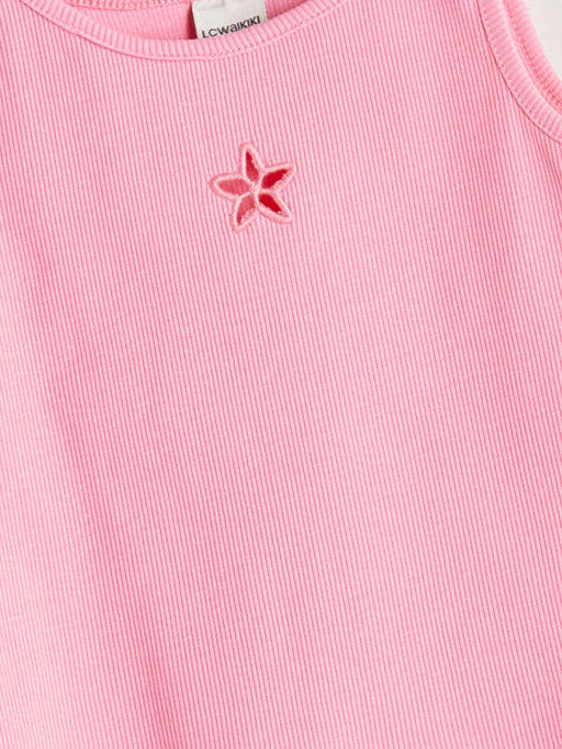 Bisiklet Yaka K?z ?ocuk Crop Atlet