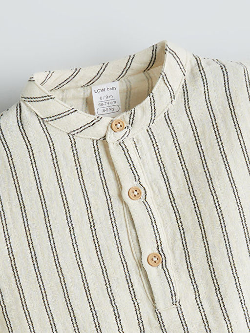 Hakim Yaka Erkek Bebek G?mlek ve ?ort 2li