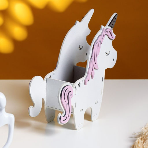 Подарочный ящик «Единорог», 21.5×7×21 см, деревянный