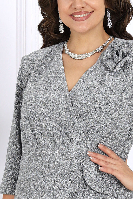 Платье Ninele 7515 серебро фото 4