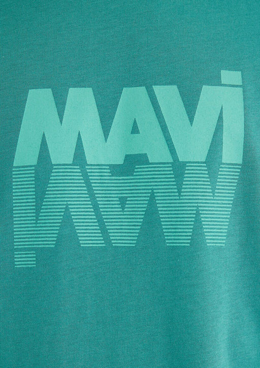 Mavi Logo Bask?l? Mavi Tisort  фото 6