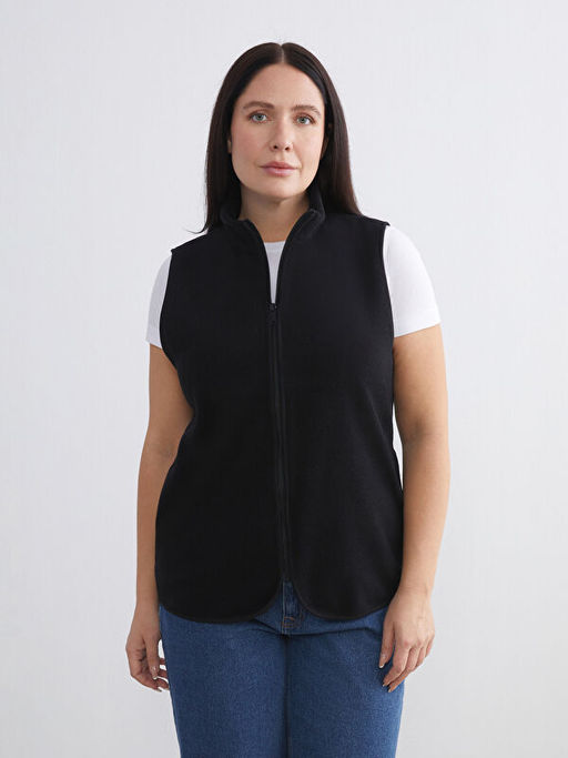 Dik Yaka Kad?n Polar Yelek