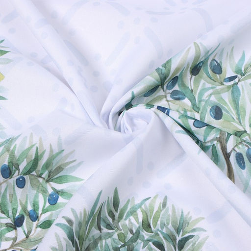 Шторы для кухни с подхватами Этель Olives, 145×180 см, комплект - 2 шт.