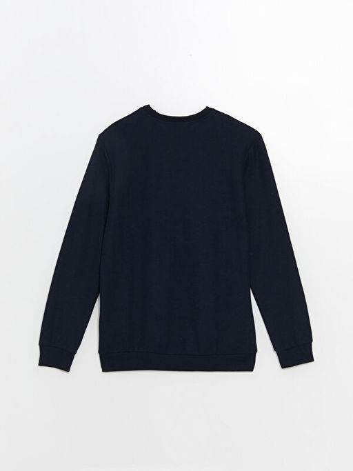 Bisiklet Yaka Uzun Kollu Erkek Sweatshirt - Waikiki фото 2