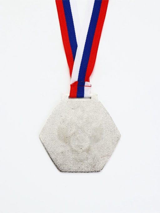 Медаль призовая 201 8 см.  2 место. Цвет сер. С лентой