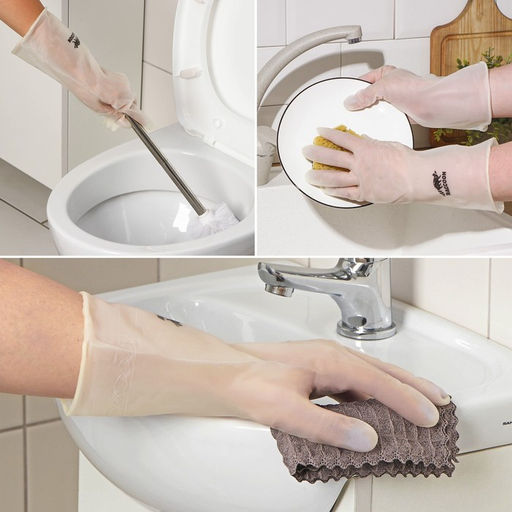 Перчатки хозяйственные Raccoon, размер S, белые