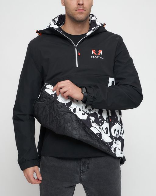 Куртка-анорак спортивная мужская белого цвета 88629Bl