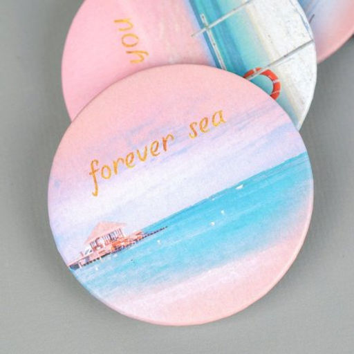 Зеркало карманное 7,5 см / CW419-4 /уп 12/480/ - Галеонтрейд фото 5