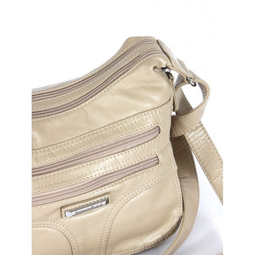 Сумка женская искусственная кожа Guecca-116, 2отд, плечевой ремень, бежевый SALE 264019 - Adelia фото 4