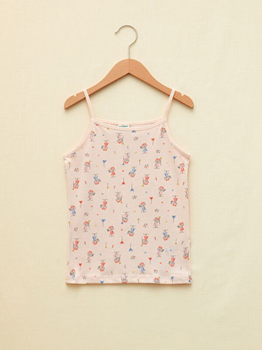 Kare Yaka Bask?l? Ask?l? K?z ?ocuk Atlet 2li - Waikiki фото 2