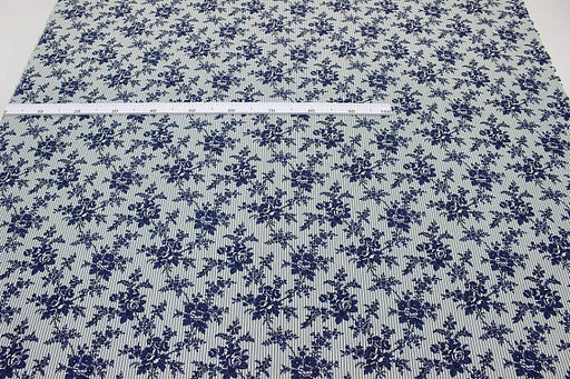 Импорт. хлопок Ренессанс цв.джинс, ш.1.48м, хлопок-100%, 110гр/м.кв - Купава фото 3